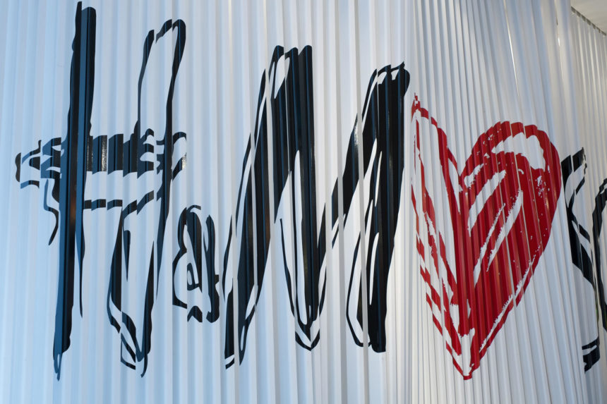 H&M wall graphics New York by Lovisa Burfitt