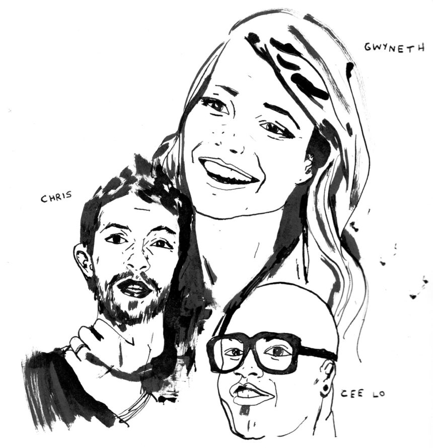 Ink portrait of Gwyneth