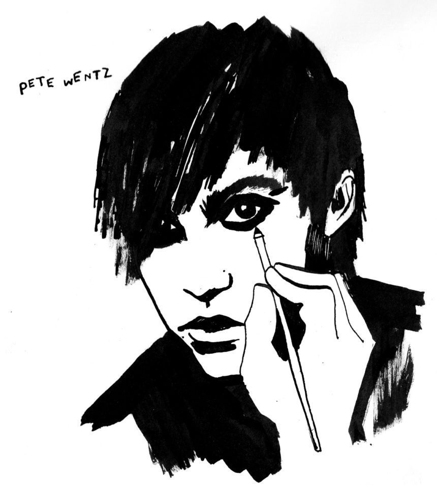 Ink portrait of Pete Doherty
