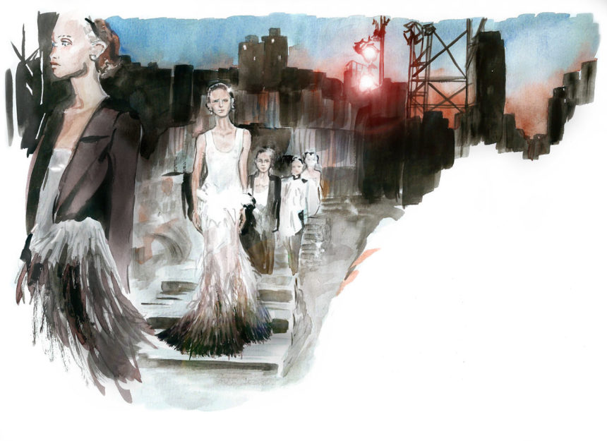 Illustration d'une défilé à New York