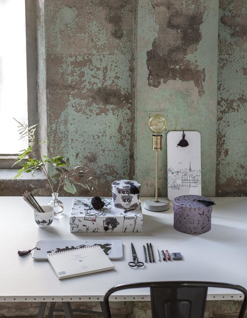 Fashion illustrator Lovisa Burfitt for Hemtex, Paris Please