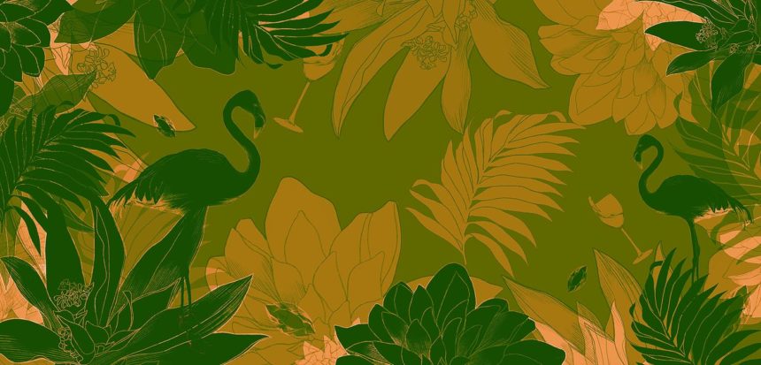 Fashion illustrator Spiros Halaris pattern