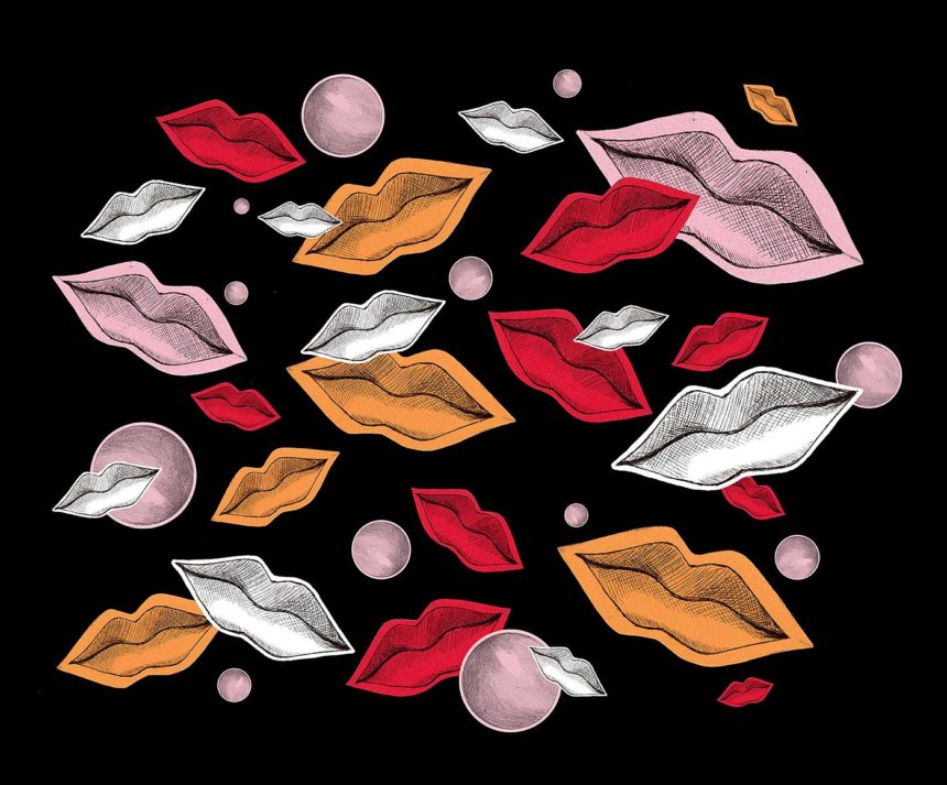 Fashion illustrator Spiros Halaris pattern