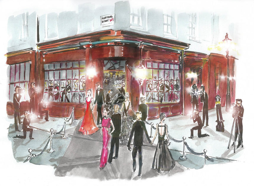 Fashion illustrator Garance Wilkens for Dior Express Blenheim