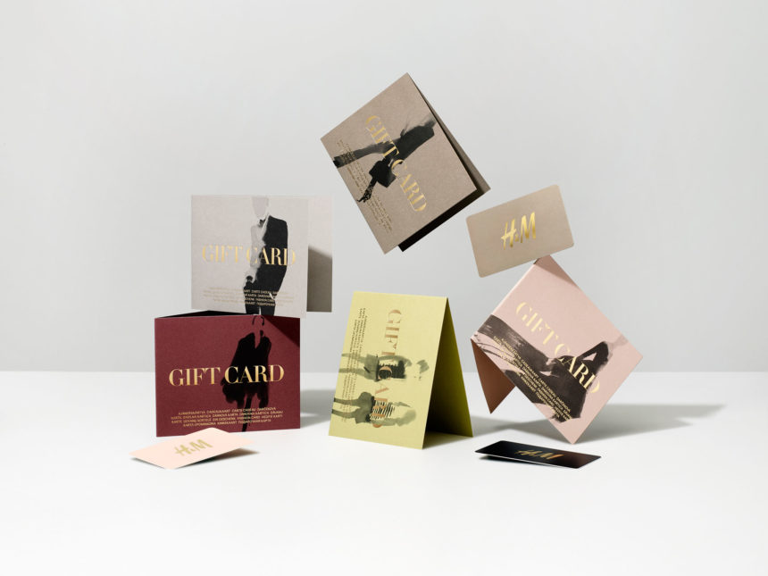H&M gift cards with illustrations by Aurore de La Morinerie.