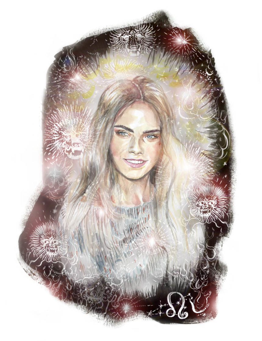 Illustrated portrait of Cara