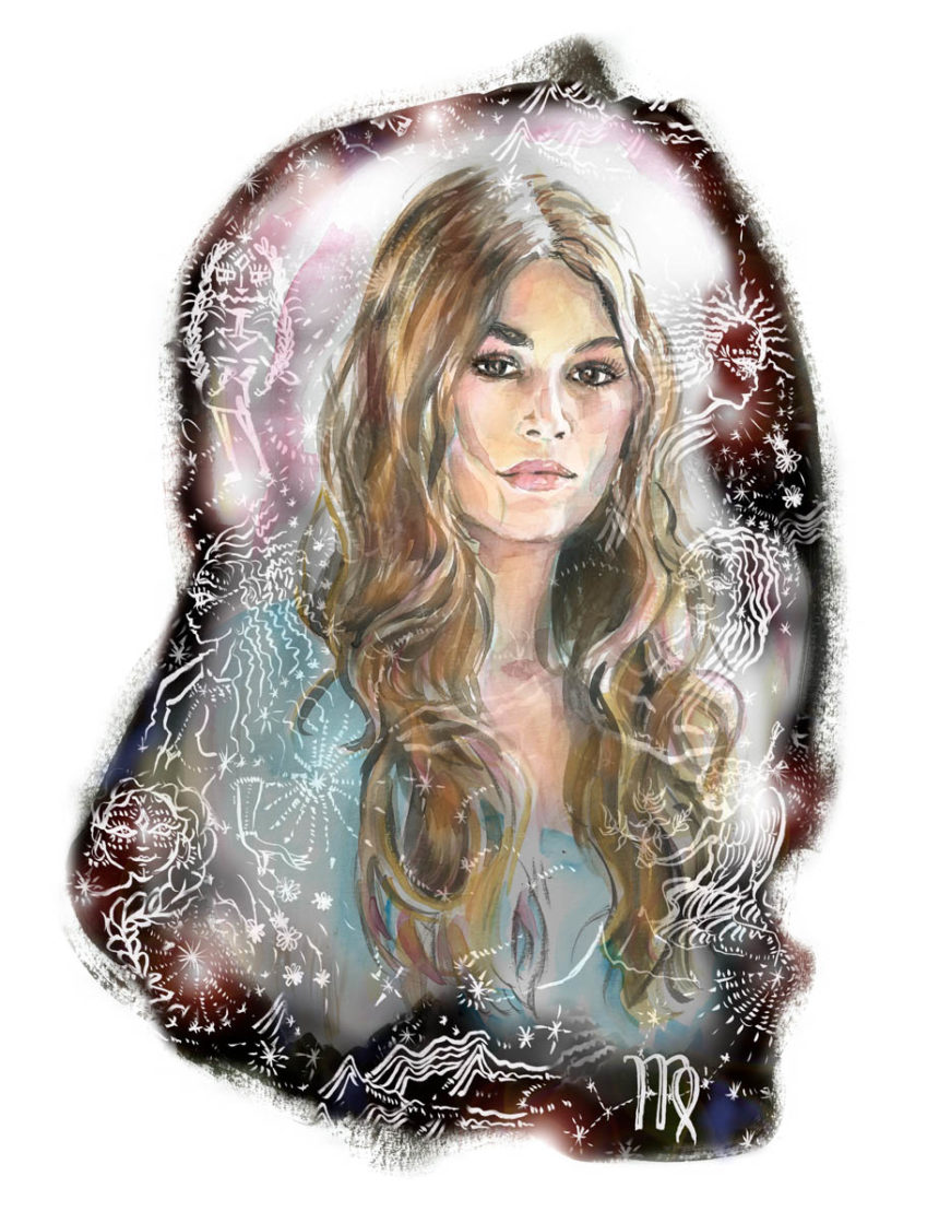 Illustrated portrait of Kaia Weber.