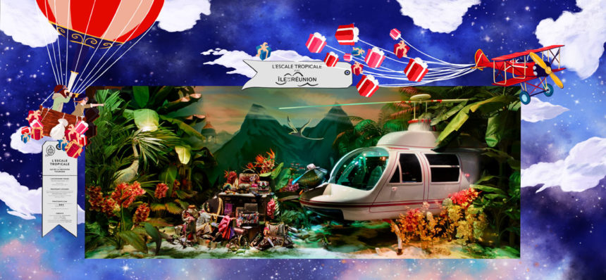 Photo of the Printemps Christmas windows 2017.