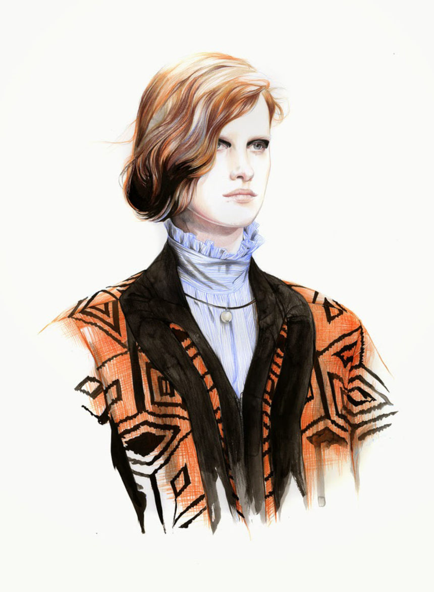 Portrait from the Dries van Noten 2014 show