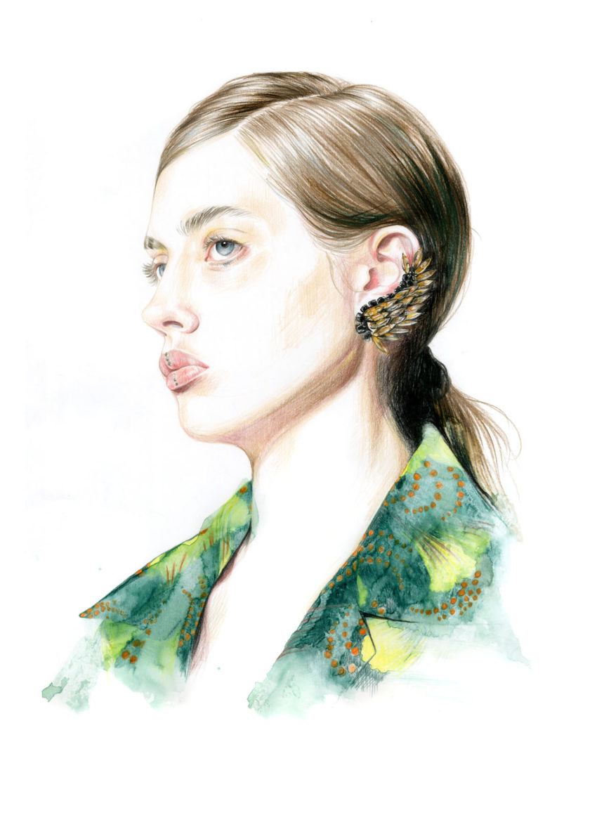 Portrait from the Dries van Noten SS2018 show