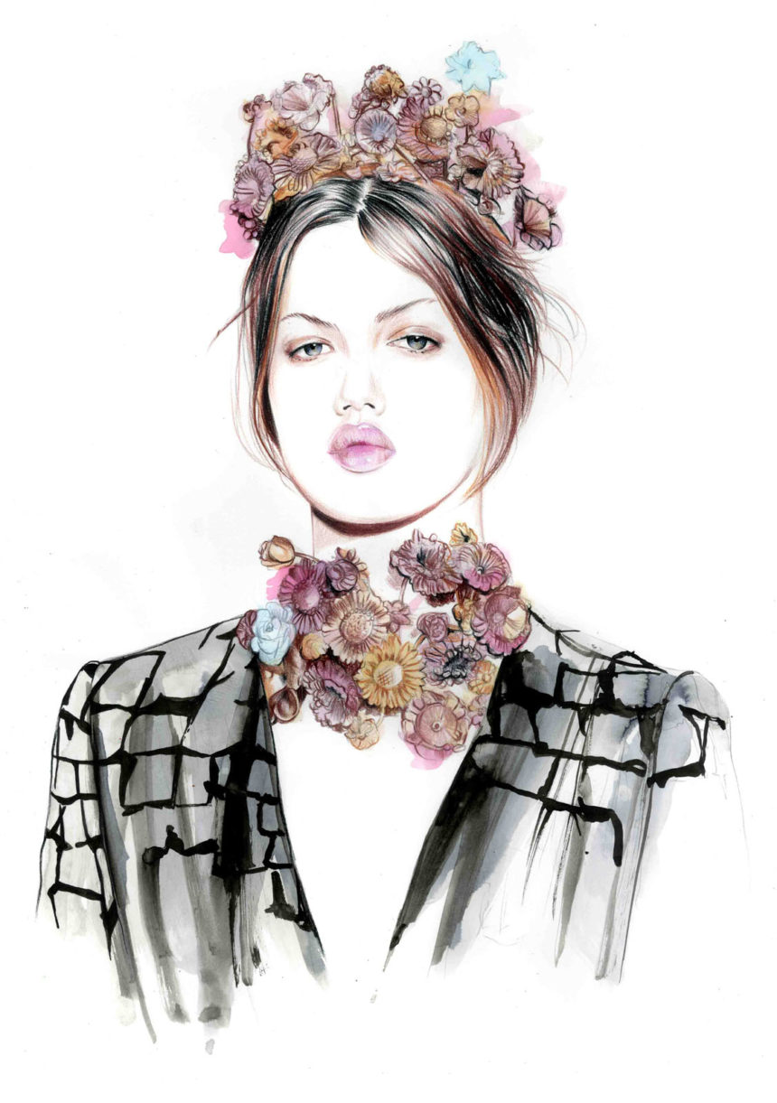 Portrait from the Giambattista Valli show