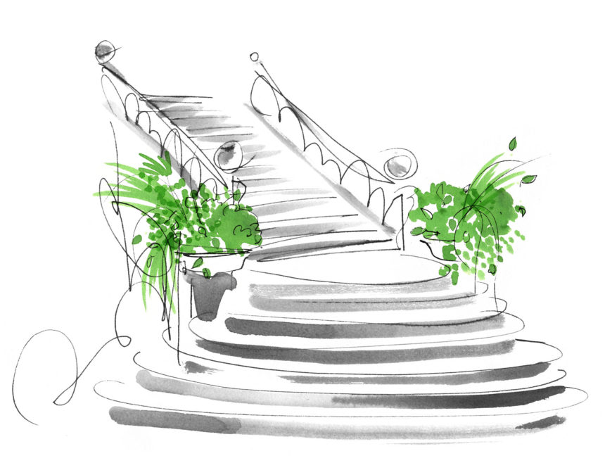 Illustration of stairs.