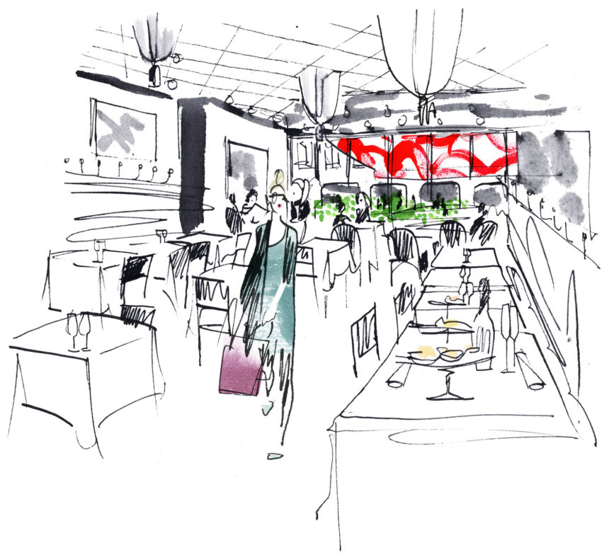 Illustration of the Sturehof matsal.