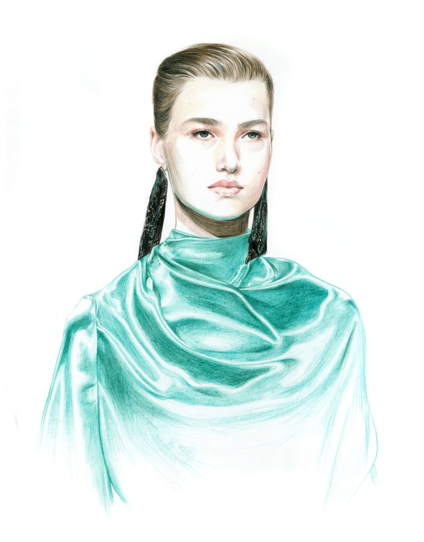 Portrait from the Christopher Kane show
