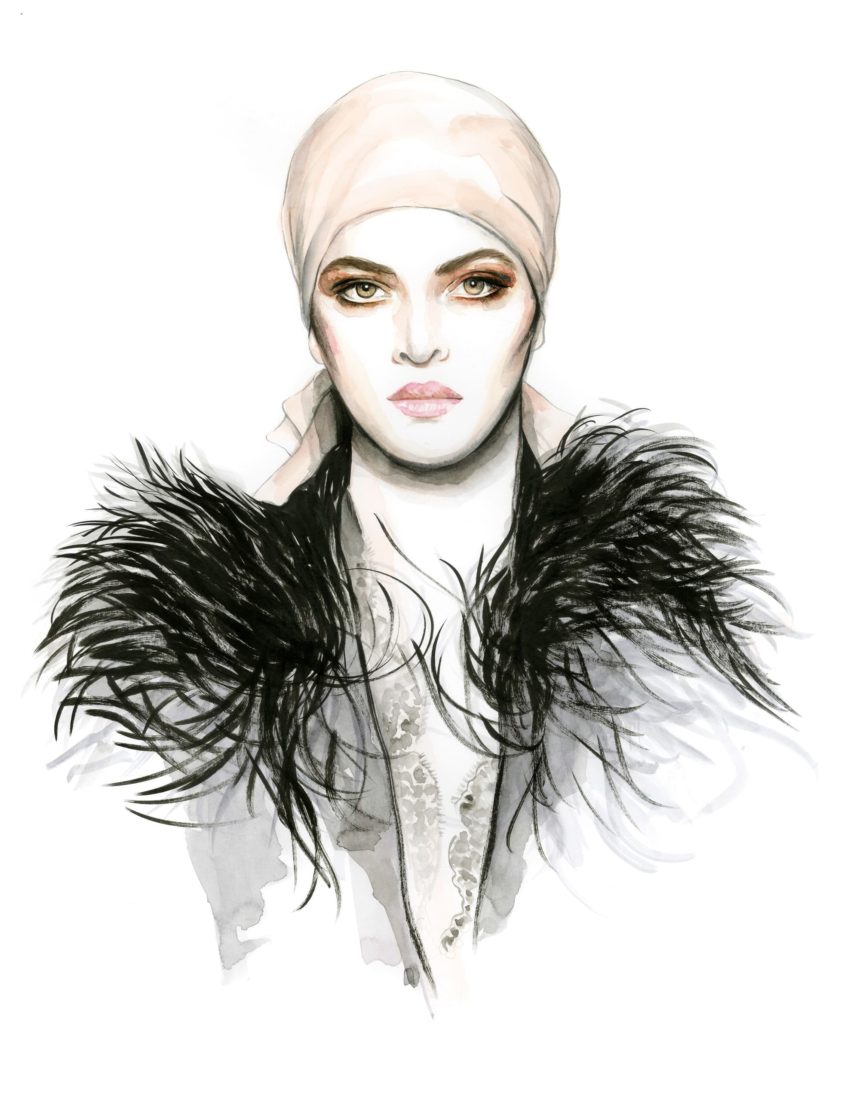 Portrait from the Tom Ford SS2019 show