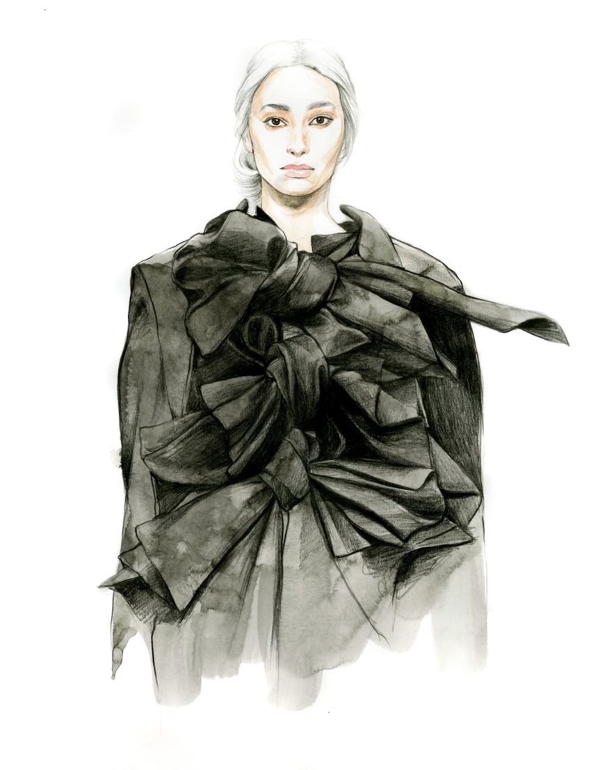 Portrait from the Comme des Garçons SS19 show