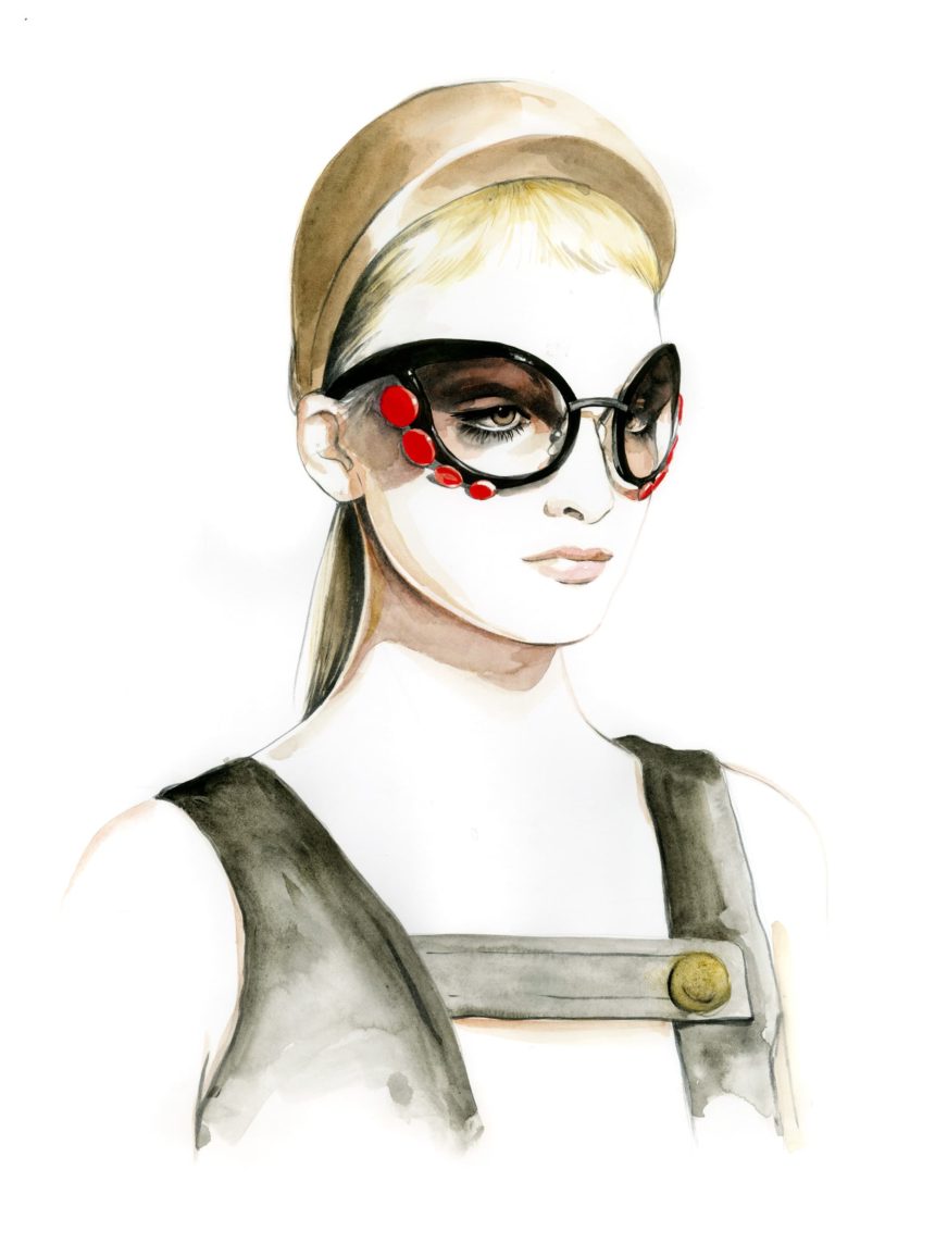 Portrait from the Prada SS2019 show