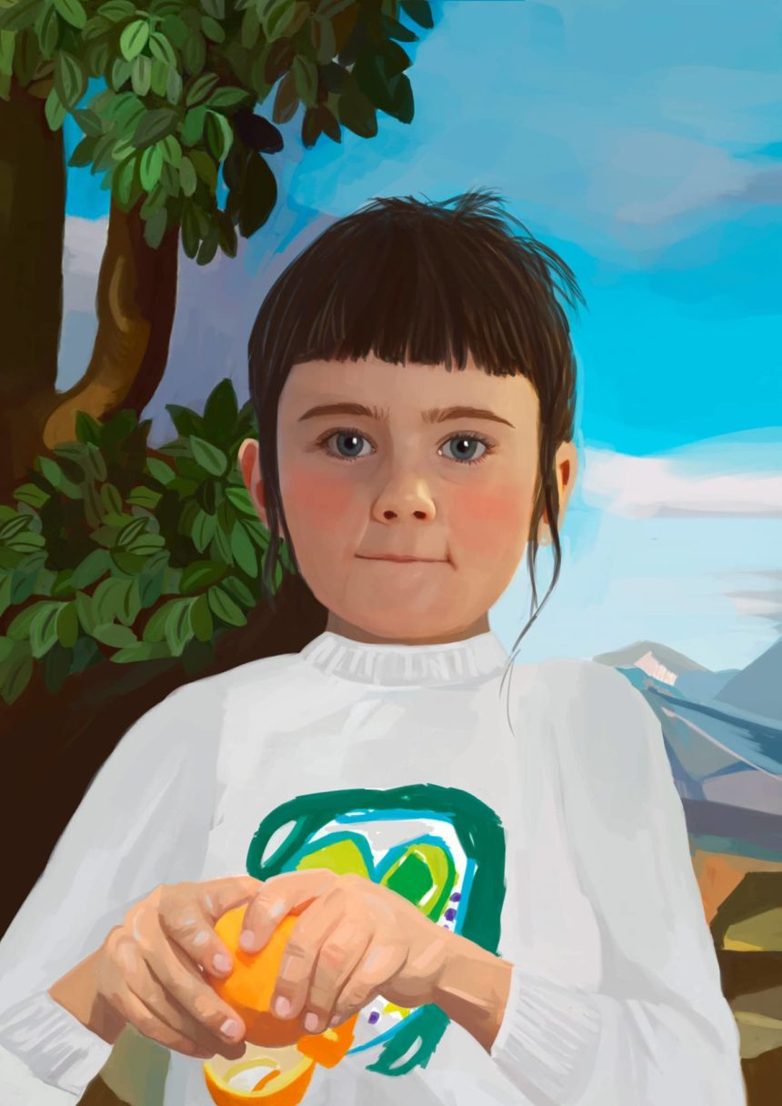 Digital illustration of a kid.