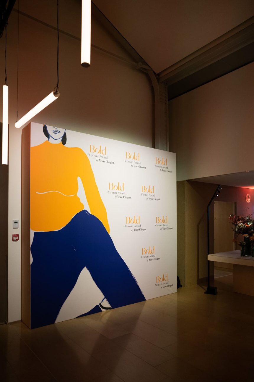 Photo of the Veuve Clicquot Bold backdrop.