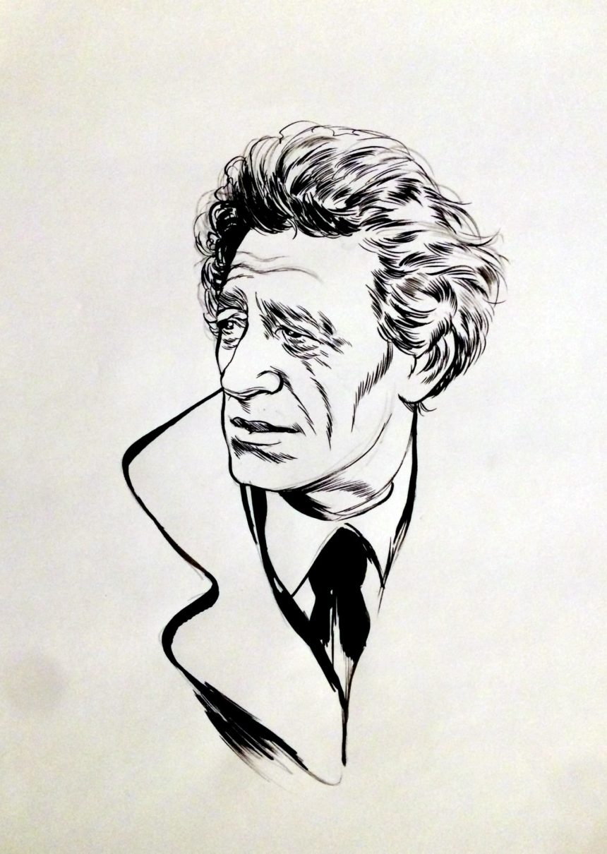 Portrait illustré de Giacometti.